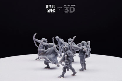 Halfmen Archer - Davale Games - 3D Printed with high quality resin for LOTR/D&D games