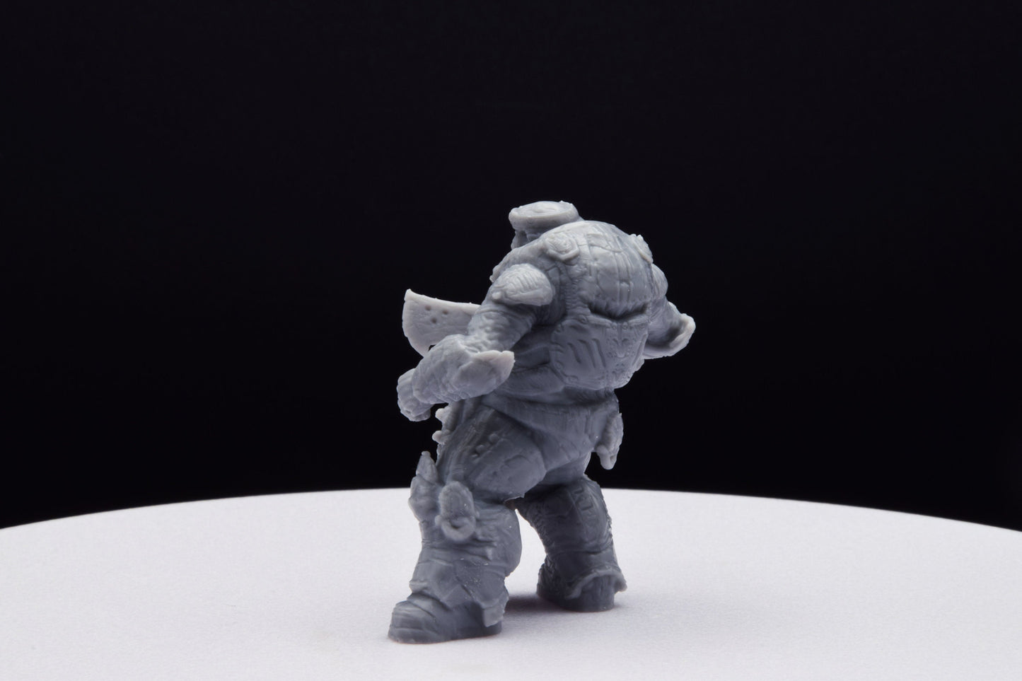 Gears Of War Boomer Butcher Ot Miniature - TheSTLSmith - 3D Printed with high quality resin for Skirmish/D&D games