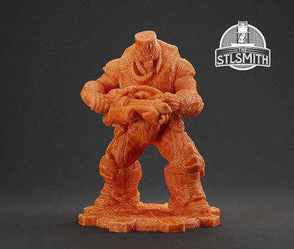 Gears Of War Boomer Grinder Ot Miniature - TheSTLSmith - 3D Printed with high quality resin for Skirmish/D&D games