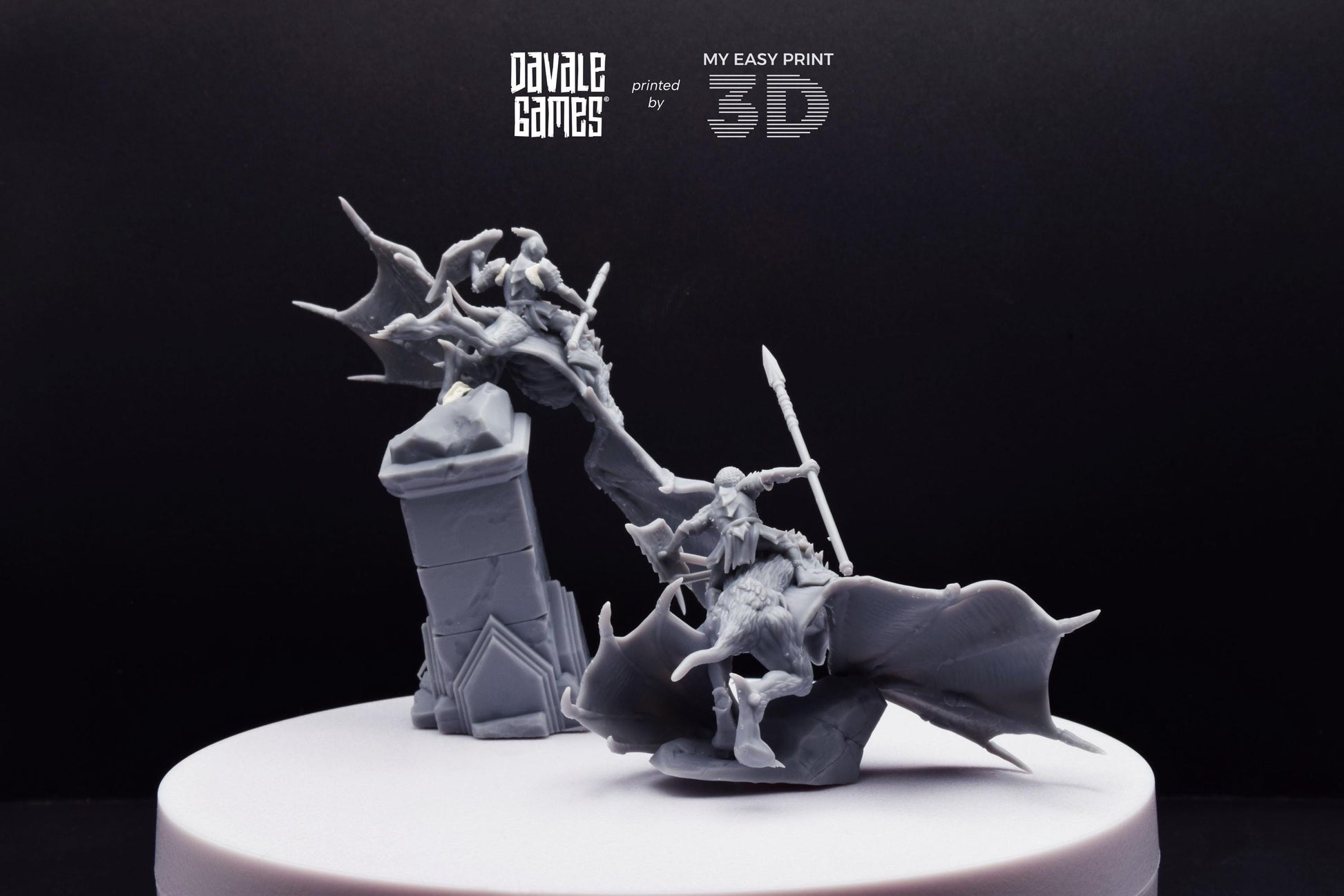 Bat Riders - Goblins of the cave - Davale Games - 3D Printed with high quality resin for LOTR/D&D games