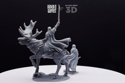 King of the Forest - Foot and Mounted - Davale Games - 3D Printed with high quality resin for LOTR/D&D games