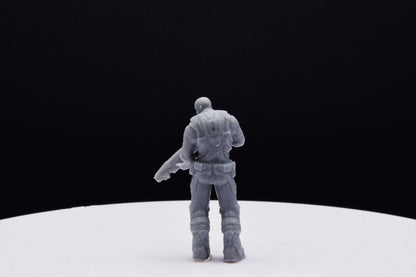 Gears Of War Jace Stratton Ot Miniature - TheSTLSmith - 3D Printed with high quality resin for Skirmish/D&D games