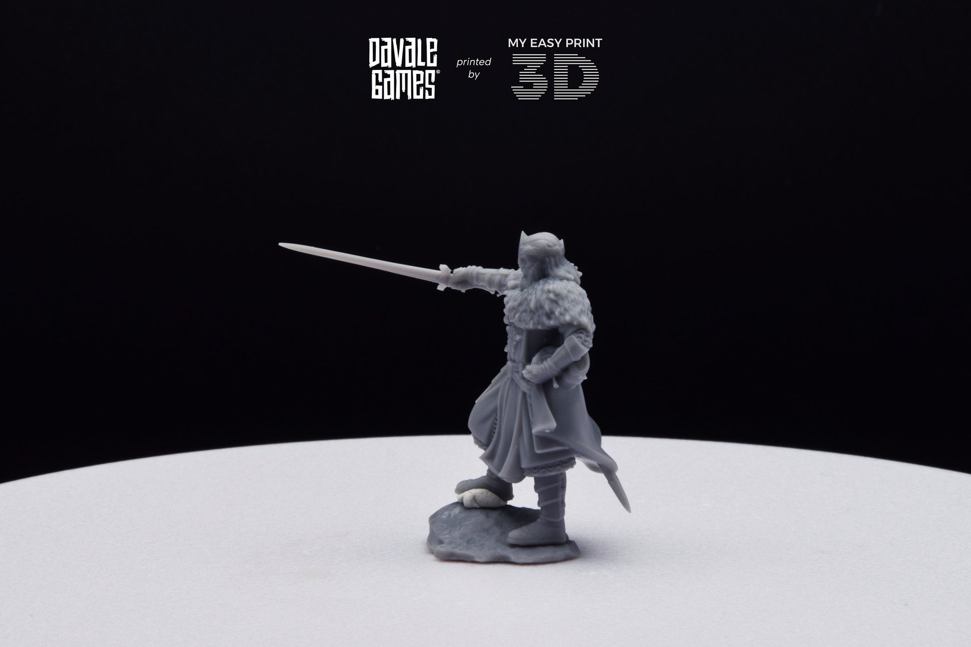Last king from the North - Davale Games - 3D Printed with high quality resin for LOTR/D&D games