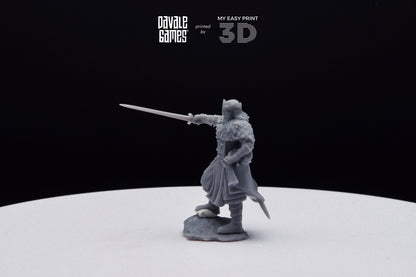 Last king from the North - Davale Games - 3D Printed with high quality resin for LOTR/D&D games