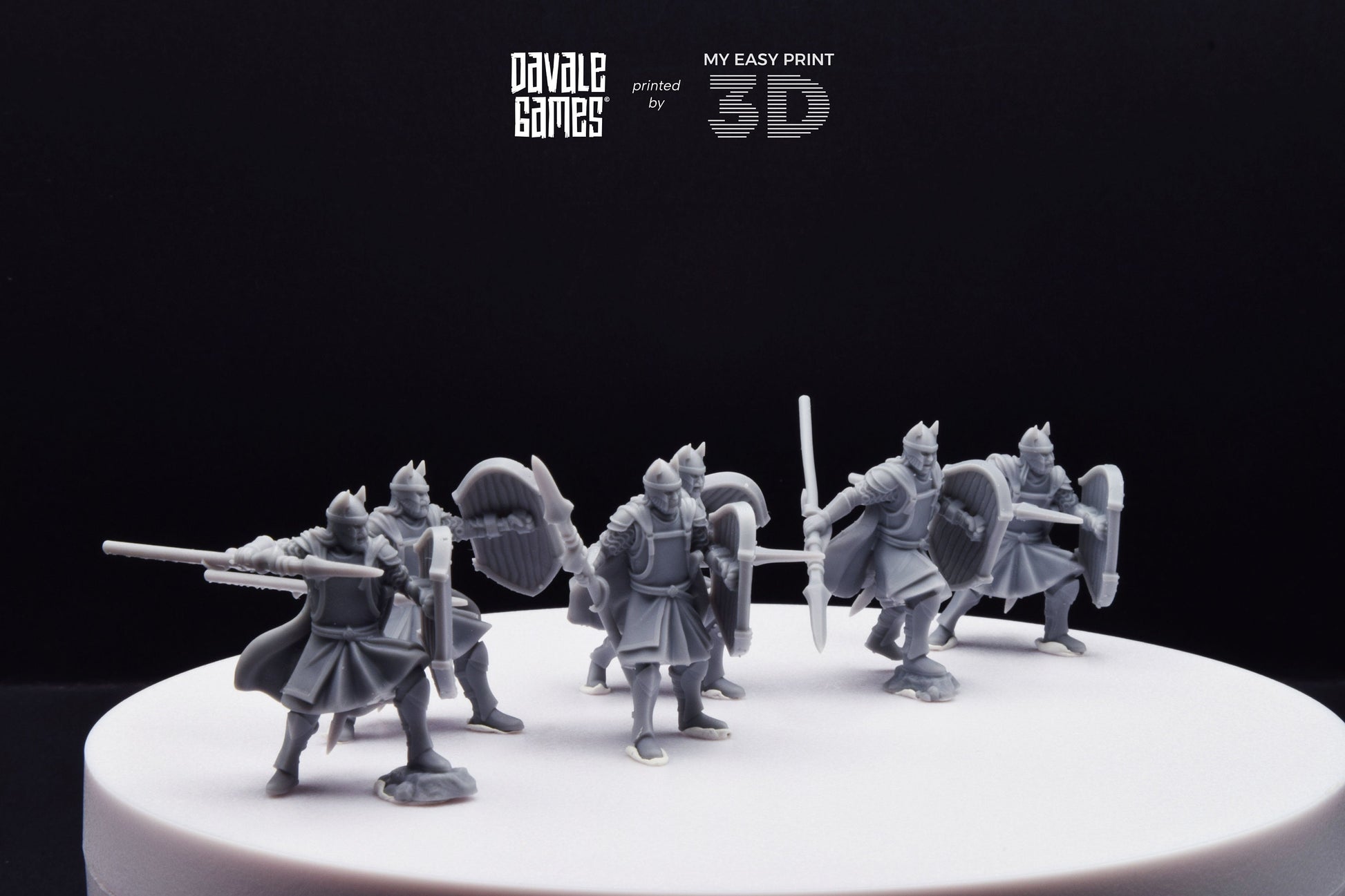High Human with Spear - Davale Games - 3D Printed with high quality resin for LOTR/D&D games
