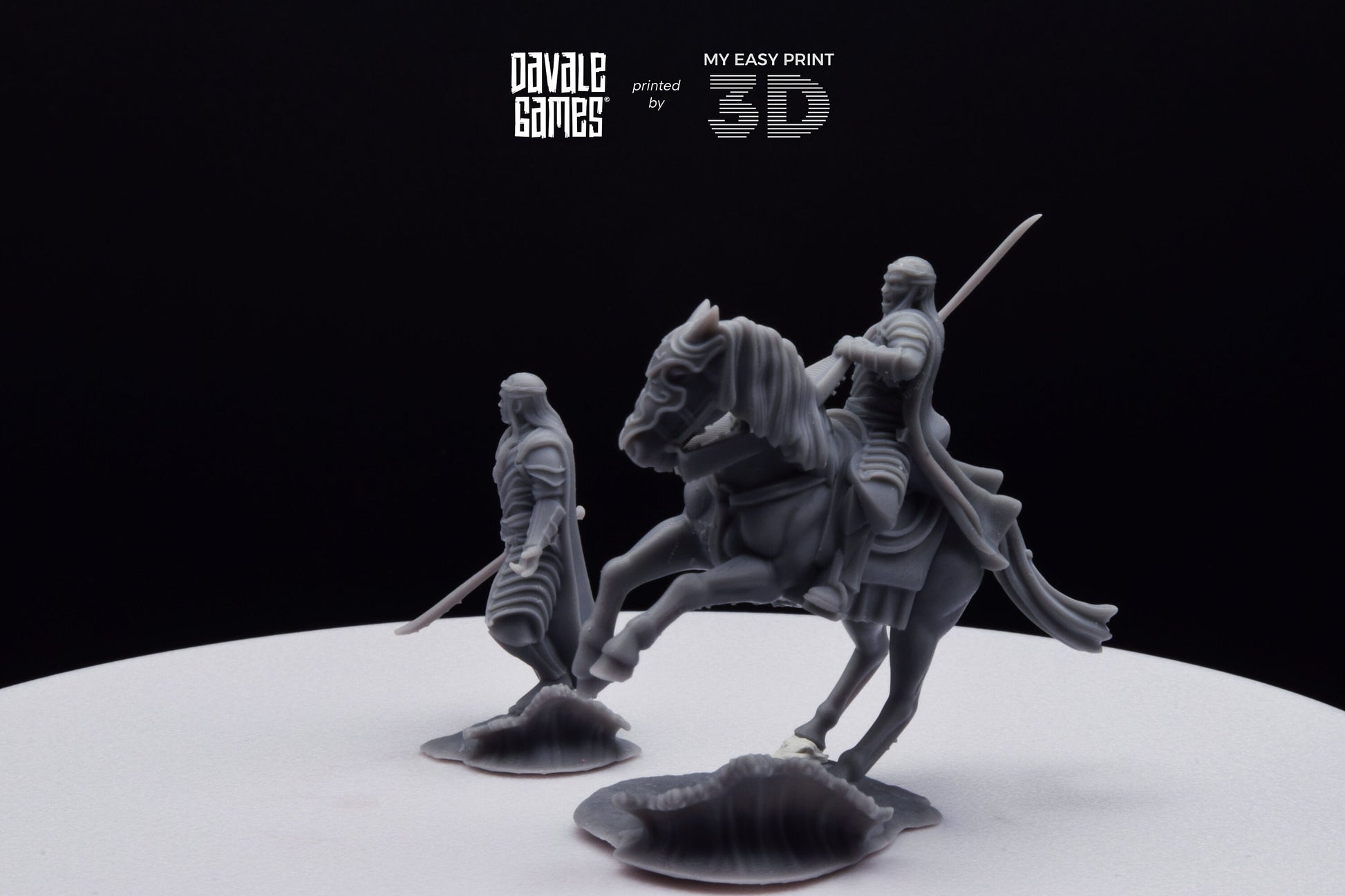 Lord of Bloody High Elves - Foot and Mounted - Davale Games - 3D Printed with high quality resin for LOTR/D&D games