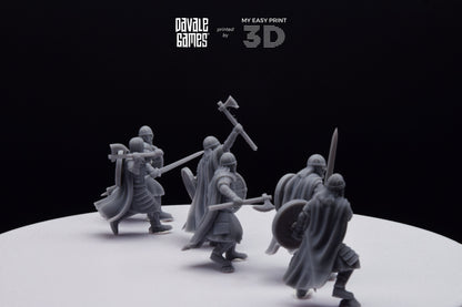 West Human elite on foot - Davale Games - 3D Printed with high quality resin for LOTR/D&D games