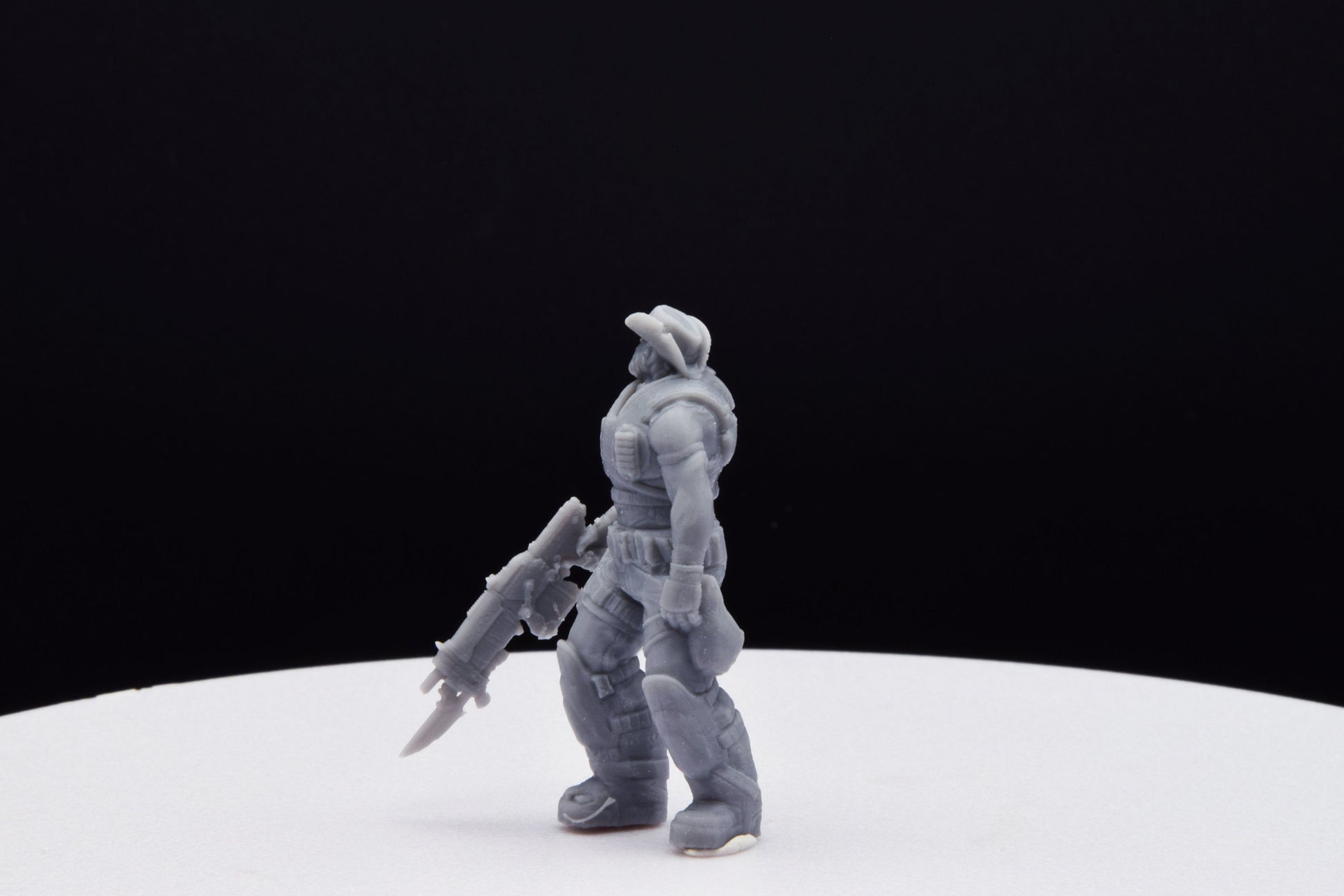Gears Of War Dizzy Wallin Winter Ot Miniature - TheSTLSmith - 3D Printed with high quality resin for Skirmish/D&D games
