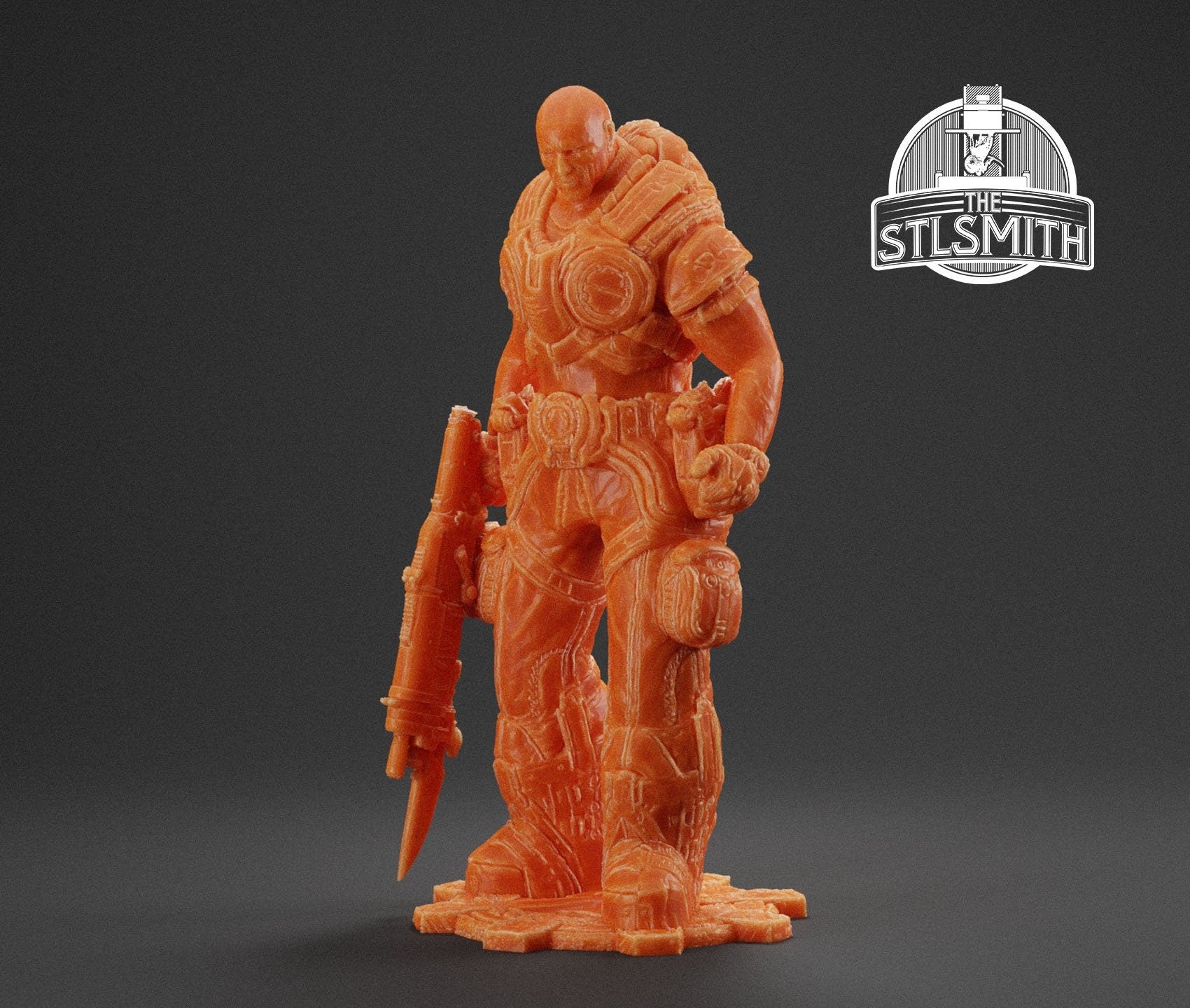 Gears Of War Adam Fenix Soldier Ot Miniature - TheSTLSmith - 3D Printed with high quality resin for Skirmish/D&D games