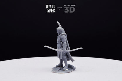 Damord, Captain of Rangers - Grey Castle - Davale Games - 3D Printed with high quality resin for LOTR/D&D games
