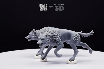 Savage Warg - Super Orcs - Davale Games - 3D Printed with high quality resin for LOTR/D&D games