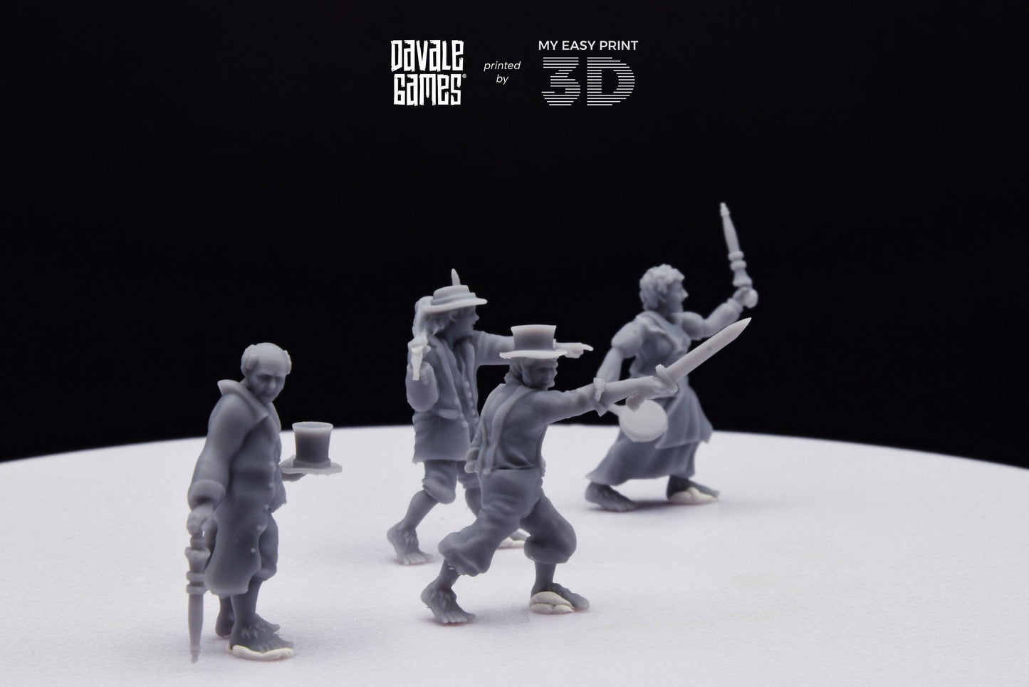 Halfmen Oficial - Davale Games - 3D Printed with high quality resin for LOTR/D&D games