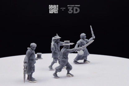Halfmen Oficial - Davale Games - 3D Printed with high quality resin for LOTR/D&D games