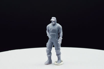 Gears Of War Dizzy Wallin Farmer Ot Miniature - TheSTLSmith - 3D Printed with high quality resin for Skirmish/D&D games