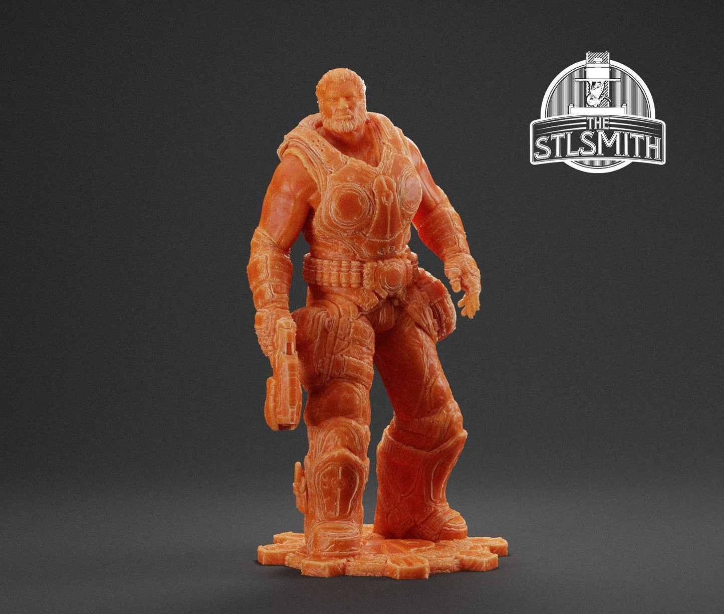 Gears Of War Dominic Santiago Summer Ot Miniature - TheSTLSmith - 3D Printed with high quality resin for Skirmish/D&D games