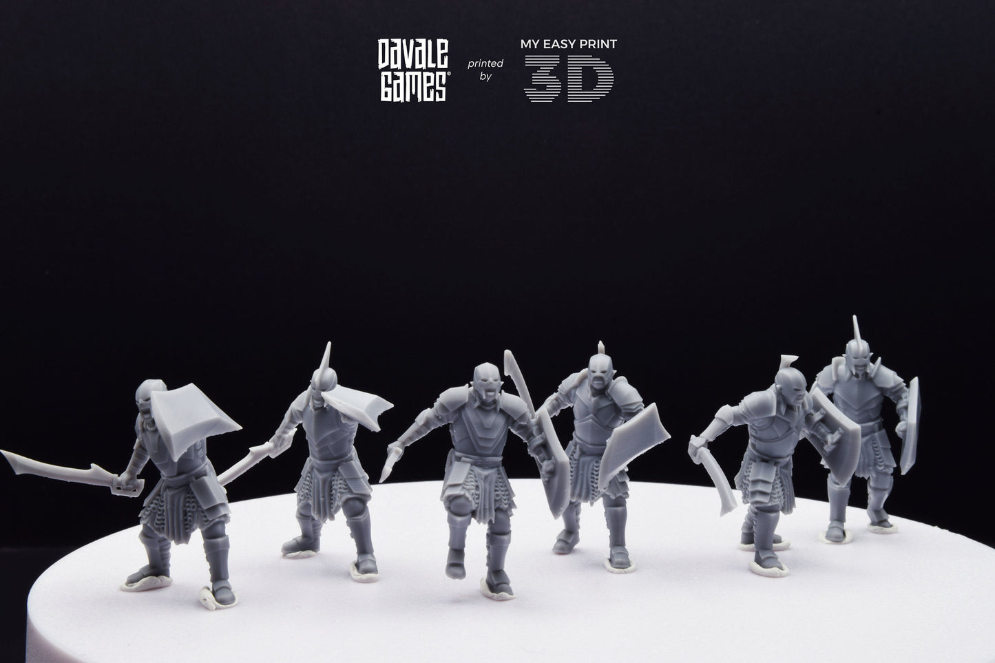 Super Orc Swordsman - Davale Games - 3D Printed with high quality resin for LOTR/D&D games