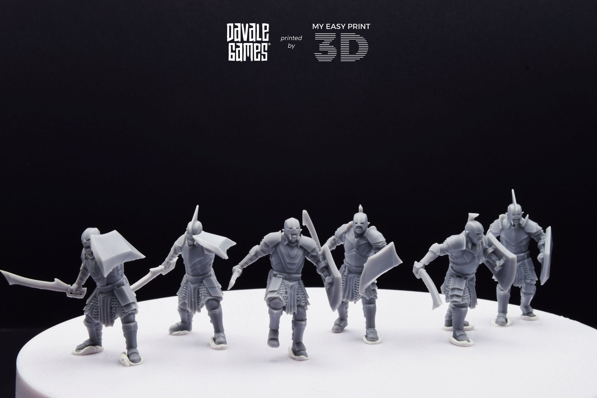 Super Orc Swordsman - Davale Games - 3D Printed with high quality resin for LOTR/D&D games