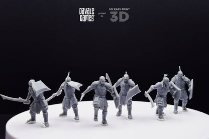 Super Orc Swordsman - Davale Games - 3D Printed with high quality resin for LOTR/D&D games