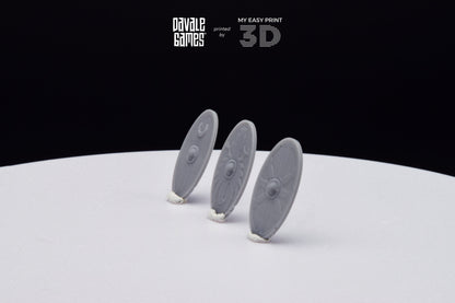 Interchangeable Roman Shields - Davale Games - Historical games - 3D Printed with high quality resin