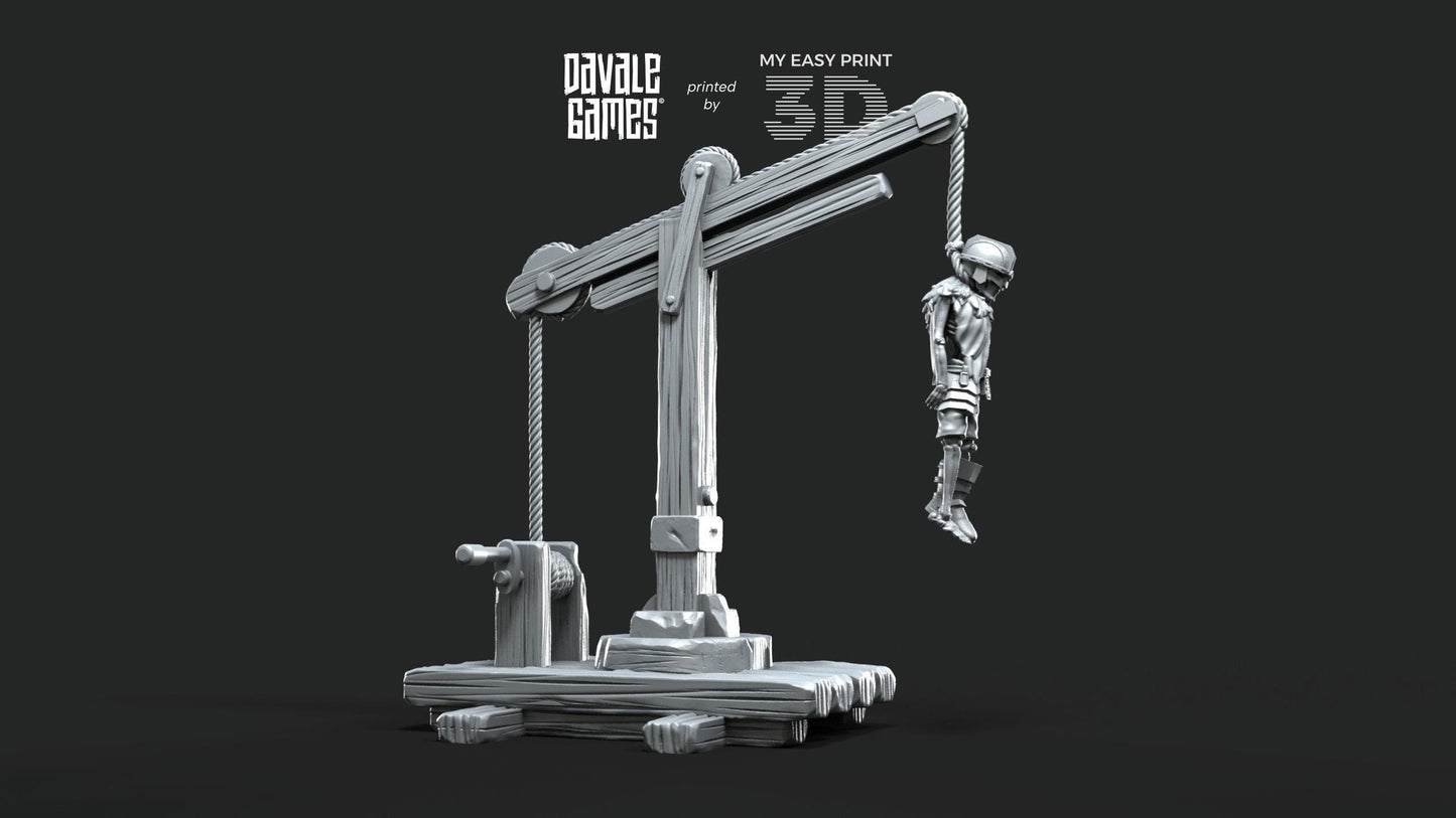 Gallows - Goblins of the cave - Scenery/Terrain - Davale Games - 3D Printed with high quality resin for LOTR/D&D games