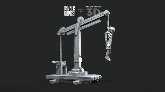 Gallows - Goblins of the cave - Scenery/Terrain - Davale Games - 3D Printed with high quality resin for LOTR/D&D games