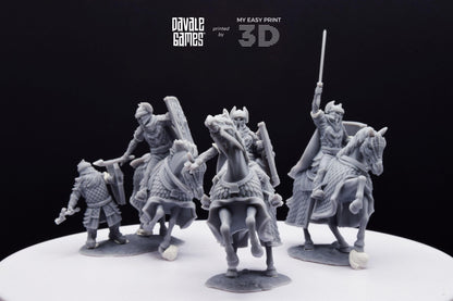 Dragon Army Elite on Horse - Davale Games - 3D Printed with high quality resin for LOTR/D&D games