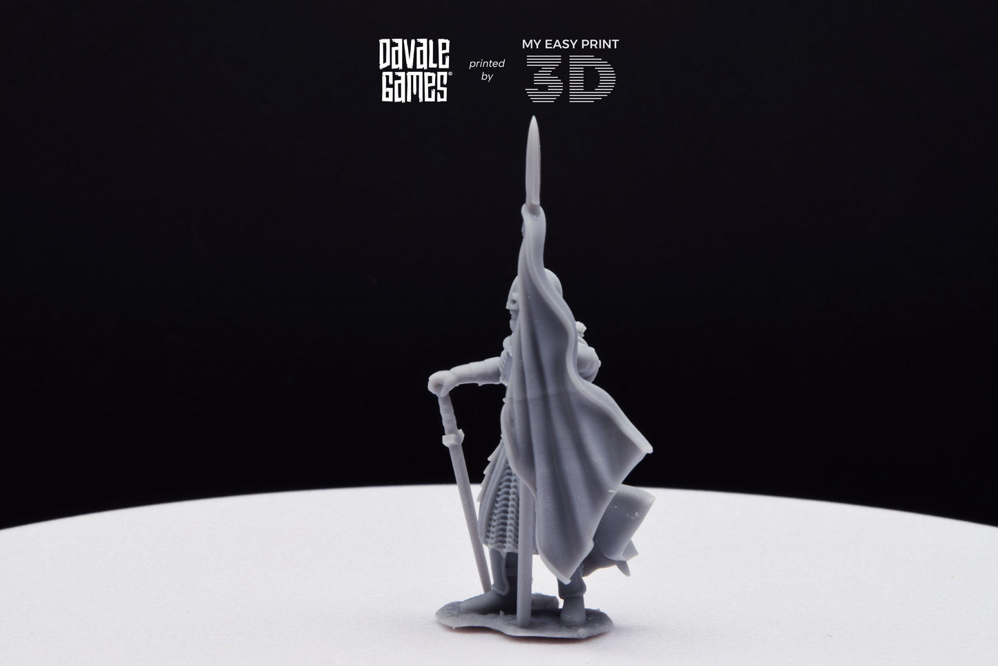 West Human Banner - Davale Games - 3D Printed with high quality resin for LOTR/D&D games