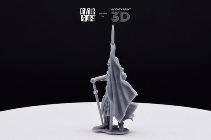 West Human Banner - Davale Games - 3D Printed with high quality resin for LOTR/D&D games