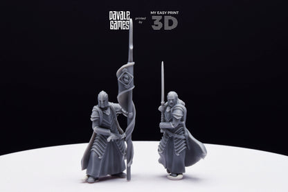 Bloody Elf Commander - Davale Games - 3D Printed with high quality resin for LOTR/D&D games