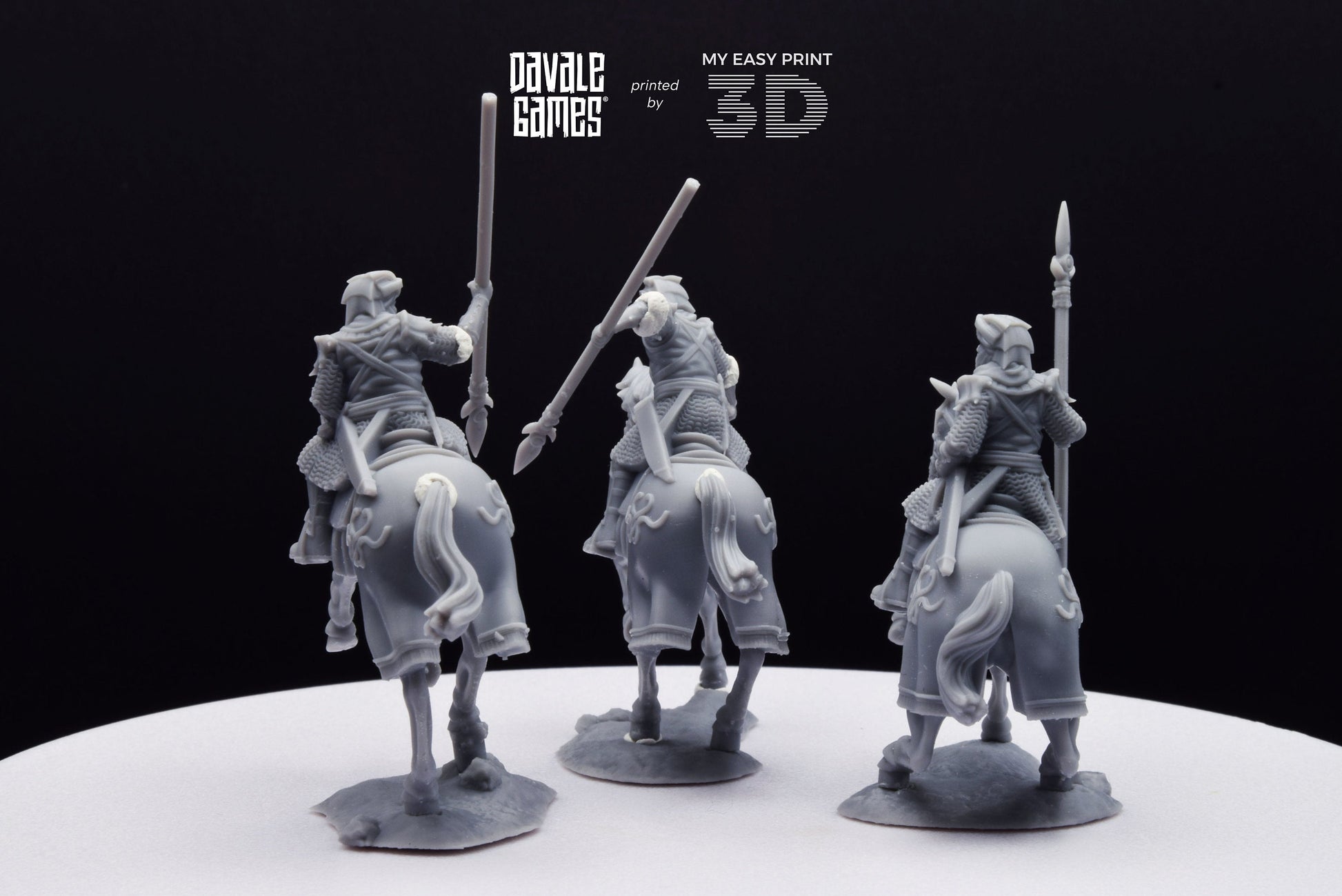 Snake Rider on Horse - Mounted - Davale Games - 3D Printed with high quality resin for LOTR/D&D games