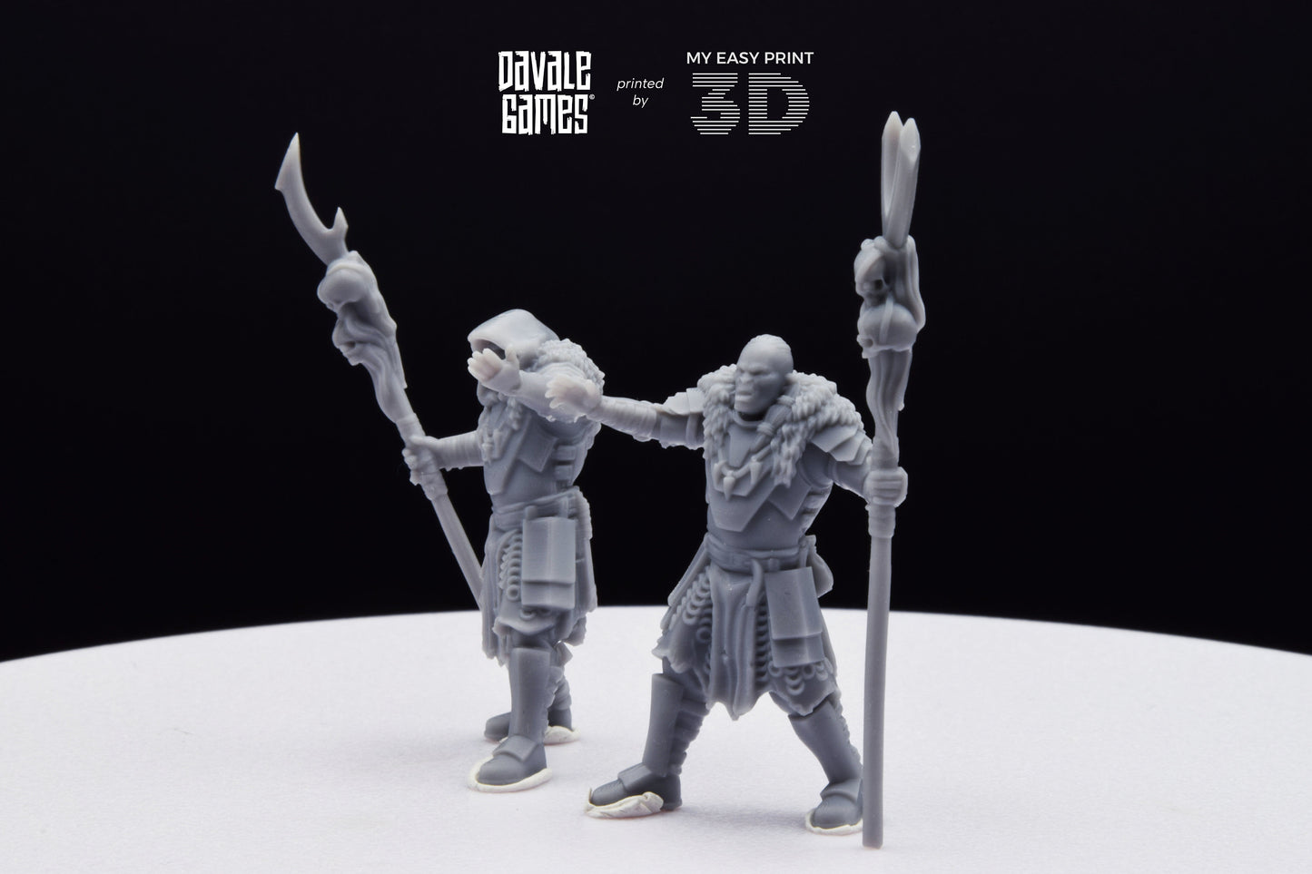 Shamans Super Orc - Davale Games - 3D Printed with high quality resin for LOTR/D&D games