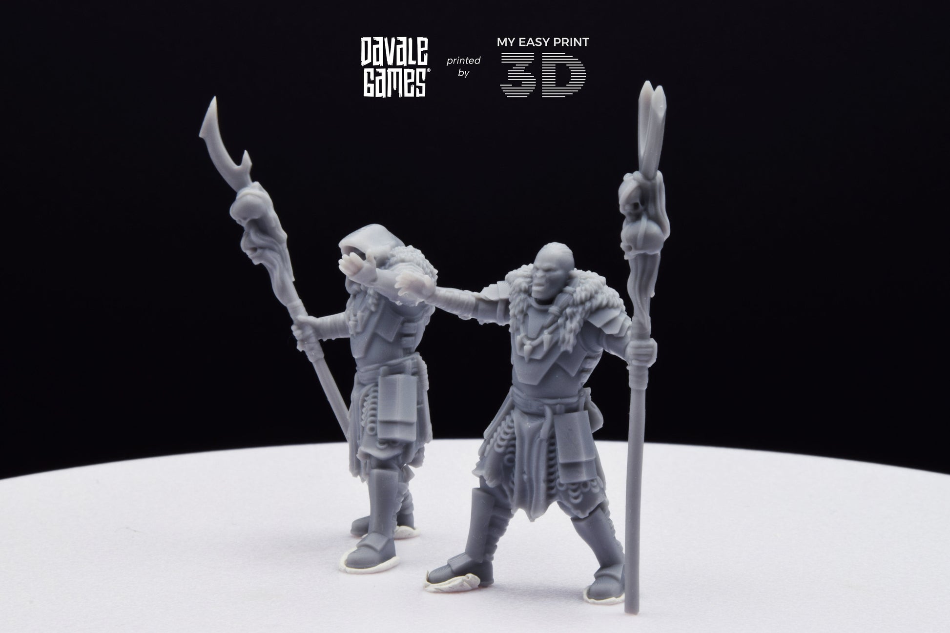 Shamans Super Orc - Davale Games - 3D Printed with high quality resin for LOTR/D&D games