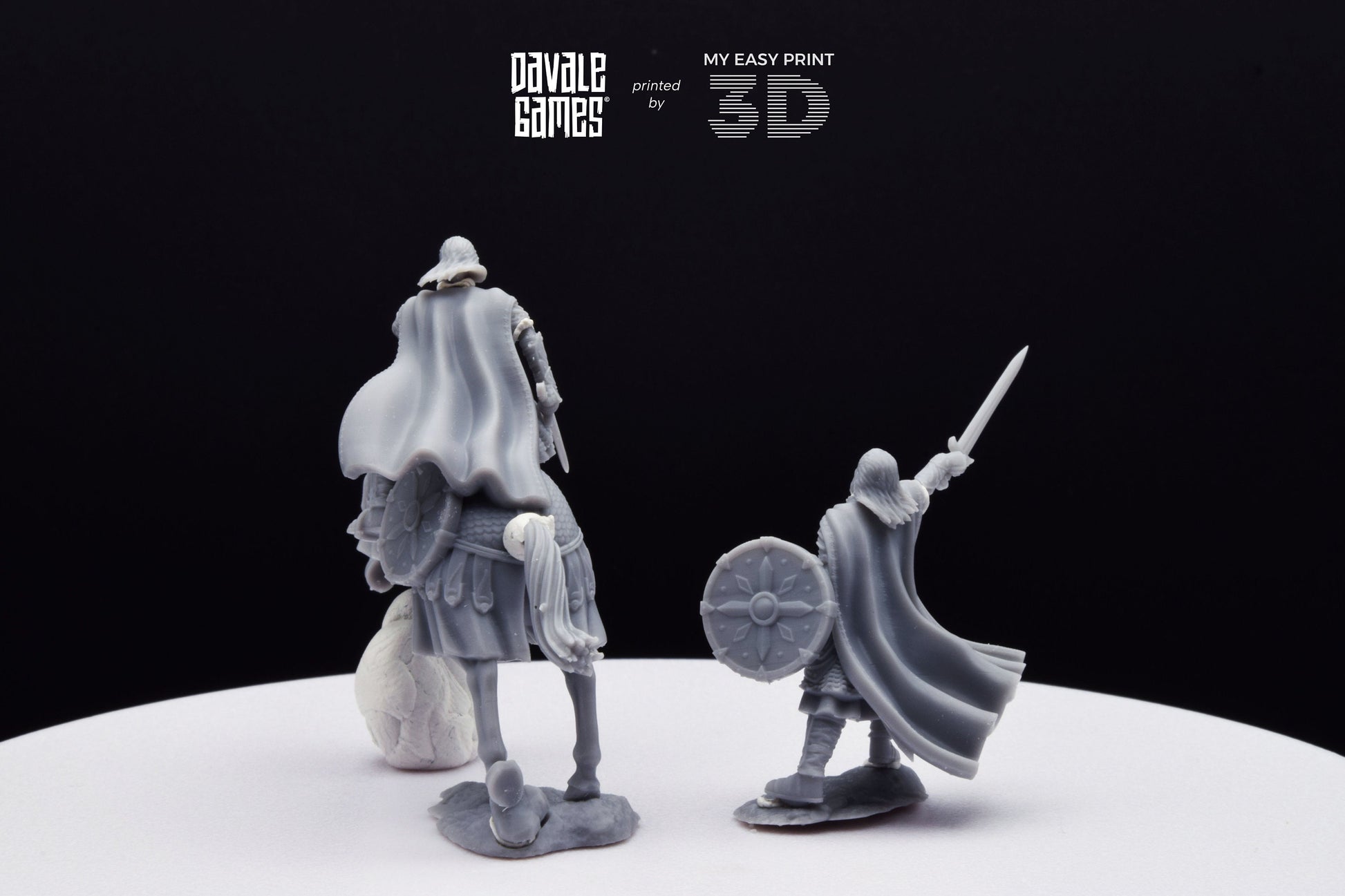 West Humans Comissary - Foot and Mounted - Davale Games - 3D Printed with high quality resin for LOTR/D&D games
