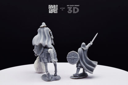West Humans Comissary - Foot and Mounted - Davale Games - 3D Printed with high quality resin for LOTR/D&D games