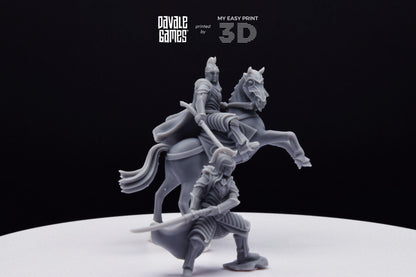 Demon&#39;s Slaughter Elf - Foot and Mounted - Davale Games - 3D Printed with high quality resin for LOTR/D&D games