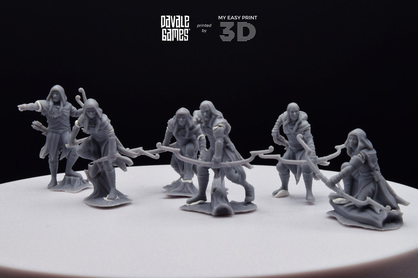 Forest Scout Elf - Davale Games - 3D Printed with high quality resin for LOTR/D&D games
