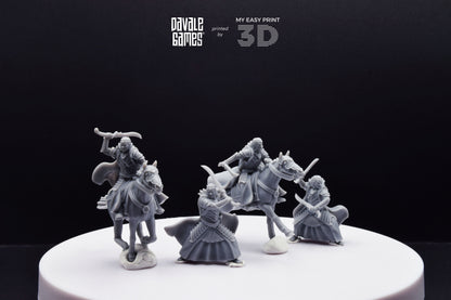 Bloody Elf Brother - Foot and Mounted - Davale Games - 3D Printed with high quality resin for LOTR/D&D games