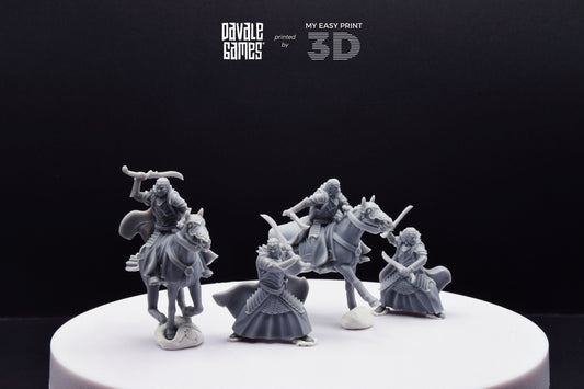 Bloody Elf Brother - Foot and Mounted - Davale Games - 3D Printed with high quality resin for LOTR/D&D games
