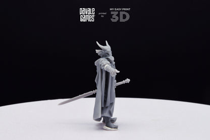 Dragon Army Dark Mage - Davale Games - 3D Printed with high quality resin for LOTR/D&D games