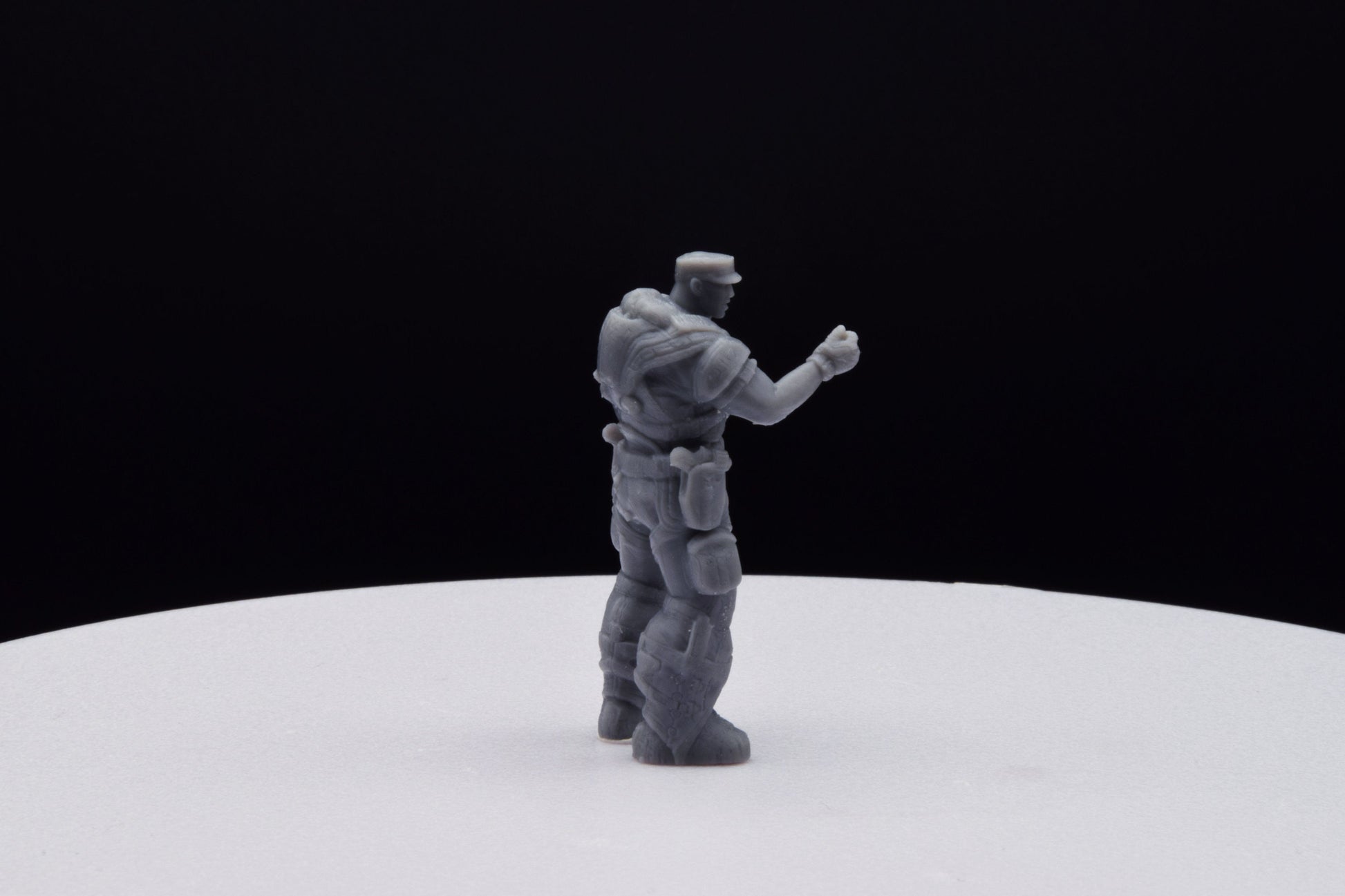 Gears Of War Victor Hoffman - TheSTLSmith - 3D Printed with high quality resin for Skirmish/D&D games