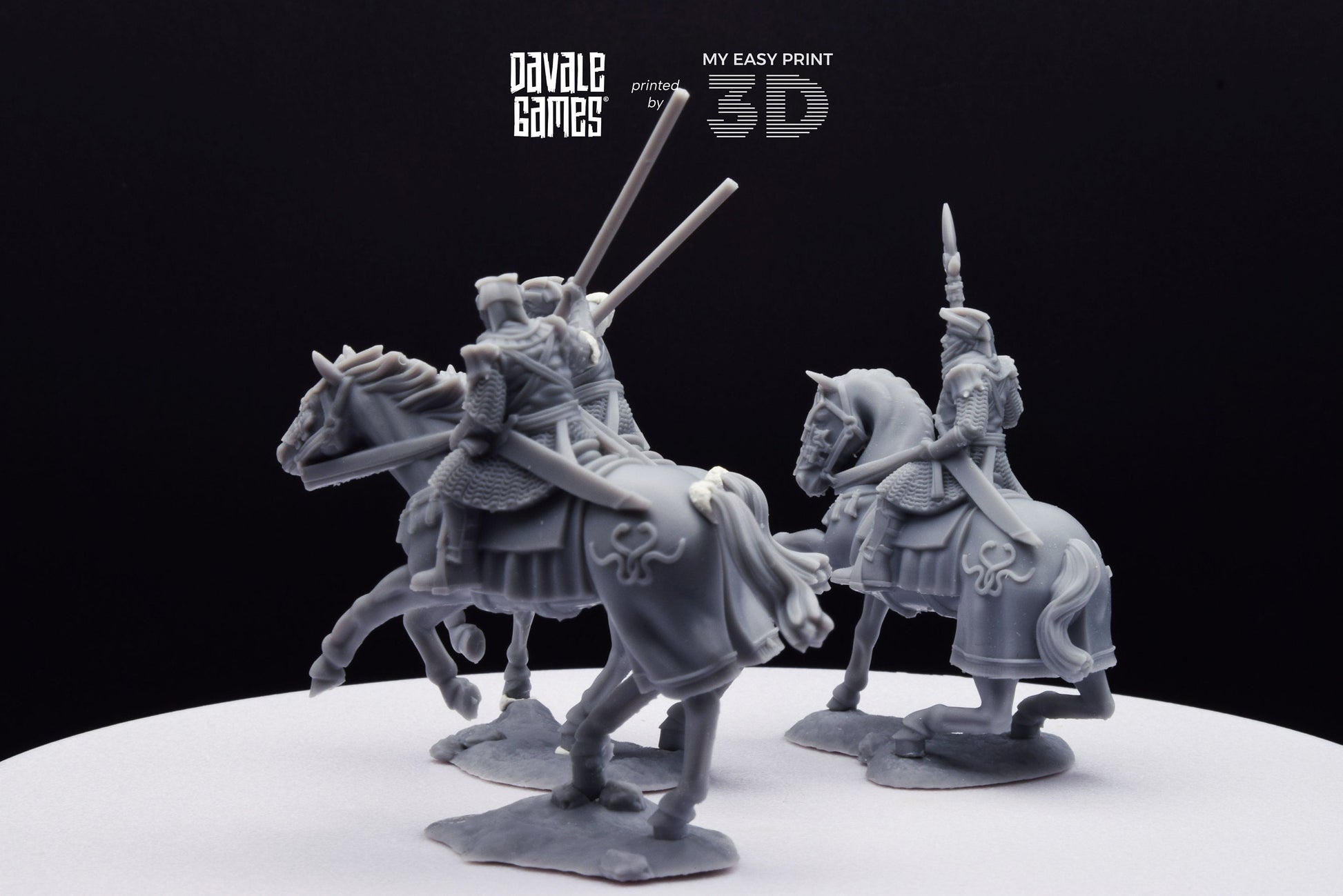 Snake Rider on Horse - Mounted - Davale Games - 3D Printed with high quality resin for LOTR/D&D games