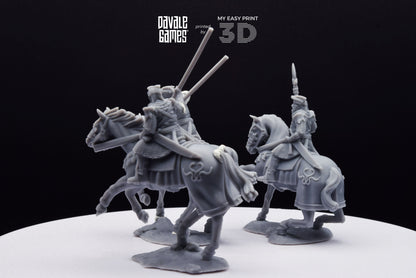 Snake Rider on Horse - Mounted - Davale Games - 3D Printed with high quality resin for LOTR/D&D games