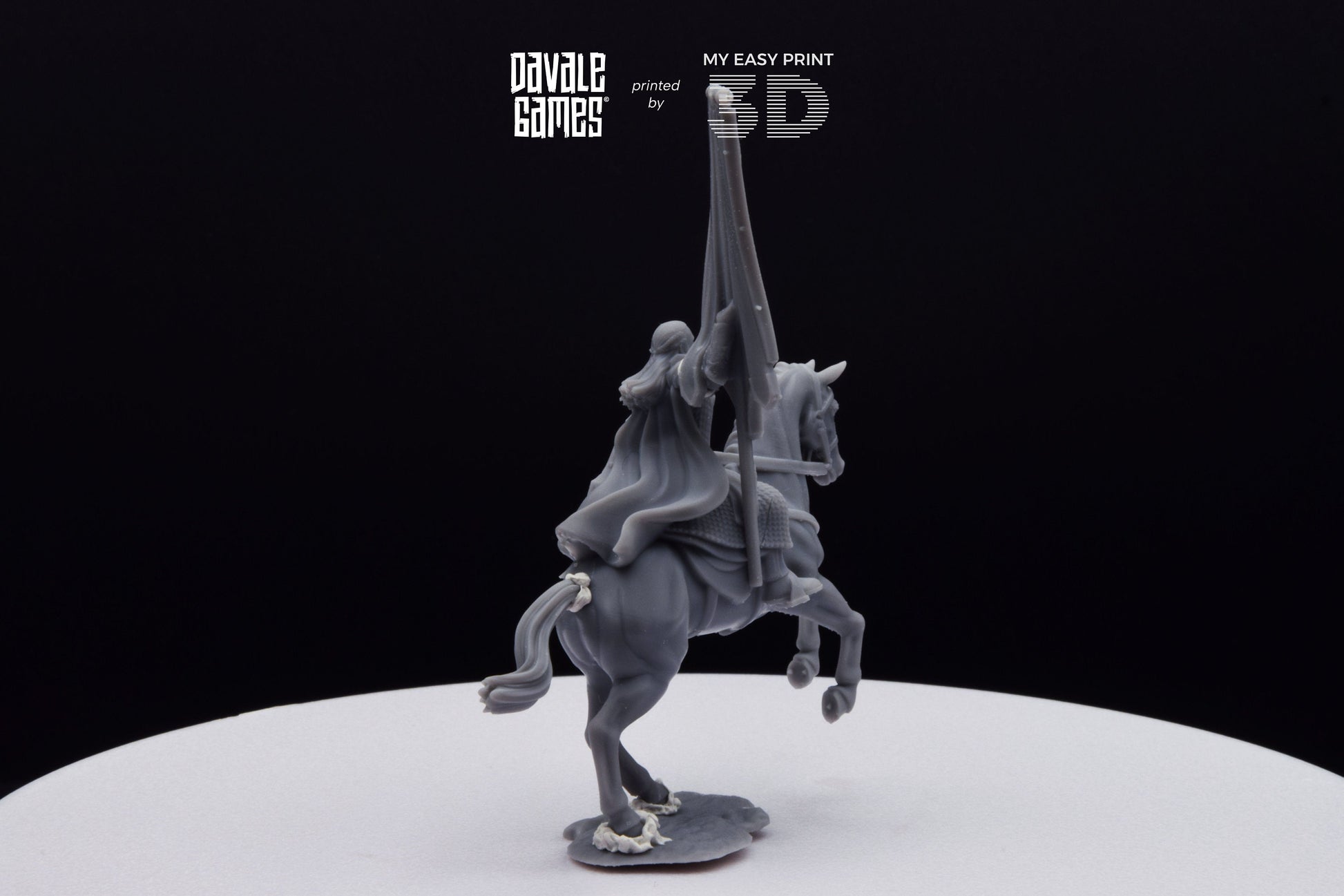 Wood Elf Banner - Mounted - Davale Games - 3D Printed with high quality resin for LOTR/D&D games