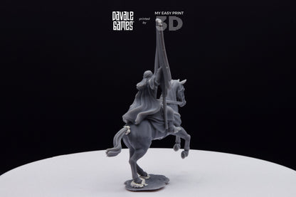 Wood Elf Banner - Mounted - Davale Games - 3D Printed with high quality resin for LOTR/D&D games