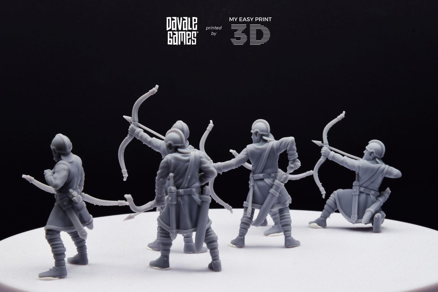 Roman Archers - Davale Games - Historical games - 3D Printed with high quality resin