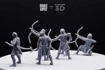 Roman Archers - Davale Games - Historical games - 3D Printed with high quality resin