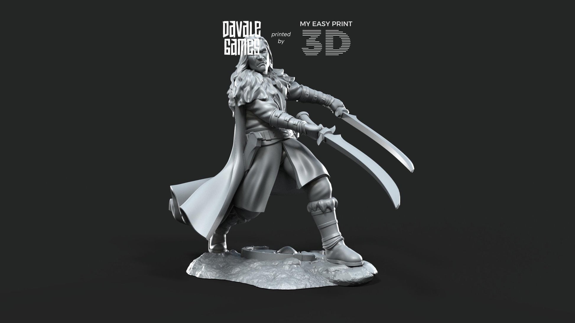 Wölfbane Lord Fellmount Reavers Foot and Mounted - Davale Games - 3D Printed with high quality resin for LOTR/D&D games