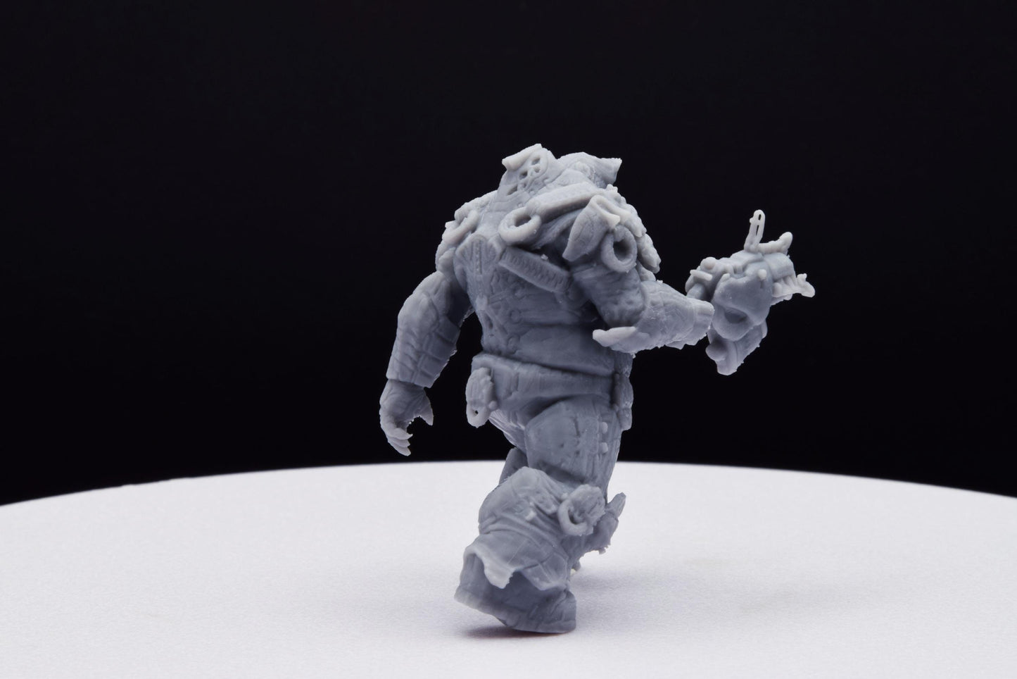 Gears Of War Boomer Savage Ot Miniature - TheSTLSmith - 3D Printed with high quality resin for Skirmish/D&D games
