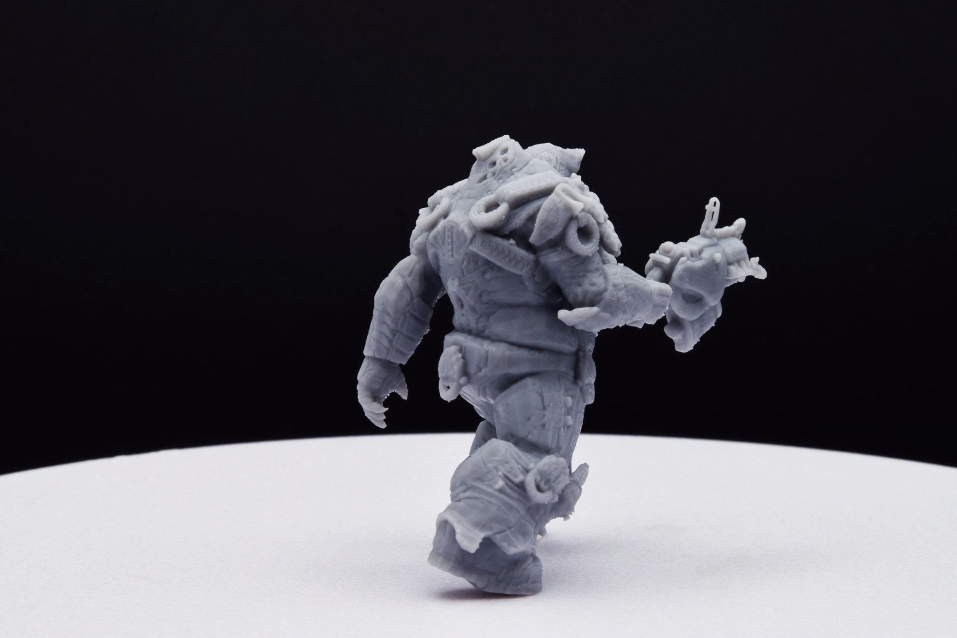 Gears Of War Boomer Savage Ot Miniature - TheSTLSmith - 3D Printed with high quality resin for Skirmish/D&D games