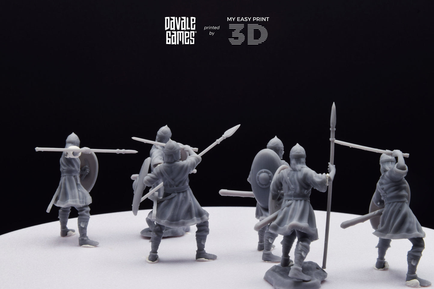 Visigoths on foot - Davale Games - Historical games - 3D Printed with high quality resin